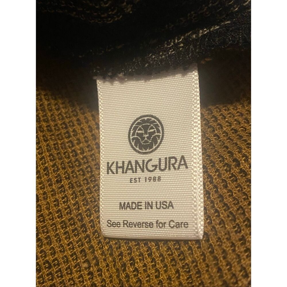 Khangura Colorblock Linen Blend Lagenlook Art Tunic Top Made USA Wm’s Sz Small - Picture 6 of 9